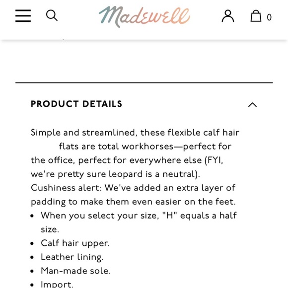 Madewell Lizbeth Flat in Dotted Calf Hair - Picture 3 of 6